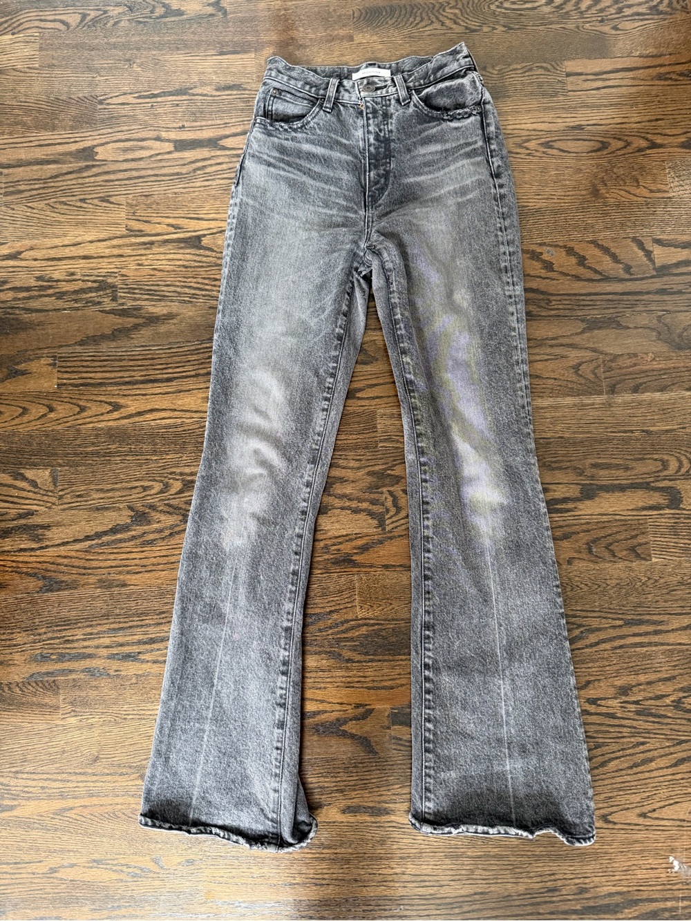 Moussy Vintage High-Rise Black Wash Flared Women's Jeans